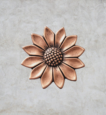 Large Oxidized Copper Sunflower x 1 - 0883COS