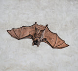 XLarge Oxidized Copper Bat Stamping x 1 - 14021COFFA
