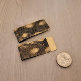 Brass Spider Web Embossed Money Clips x 2 - M1-SP20