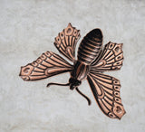 Large Oxidized Copper Butterfly Stamping x 1 - 9074COFFA