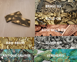 Brass Spider Web Embossed Money Clips x 2 - M1-SP20