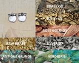 Brass Apple Charms x 2 - 4688RAT