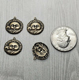 Brass Sun And Wind Charms x 4 - 07134-1RGB.