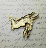 Large Brass Bunny Rabbit Stamping x 1 - 14065FFA.