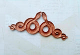 Large Brass Double Snake Stamping - 14130FFA.