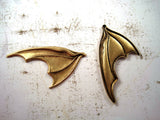 X Large Brass Bat Wing Stampings x 2 - 14158LRFFA