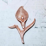 Brass Calla Lily Stamping - 149RAT.