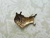 Brass Buffalo Bison Stamping x 1 - 1896FFA.