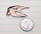 Shiny Rose Gold Flying Swallow (1)- PRGFFA8491