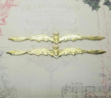 Large Brass Bat In Flight Stampings x 2 - 2782FF.