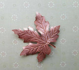 X Large Brass Maple Leaf Stamping x 1 - 3088S
