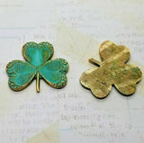 Brass Ornate Clover Finding x 2 - 3262S.