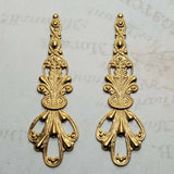 Brass Fancy Panache Stampings x 2 - 3426RAT.