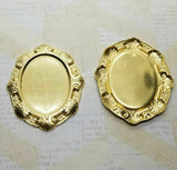 Large Brass 40mm x 30mm Settings - 3475RAT.