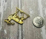Large Brass Deer Stamping x 1 - 3620RAT.