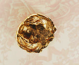 Large Brass Lion Head Stamping - 3817FF.