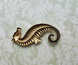 Large Brass Seahorse Finding x 1 - 4251S.
