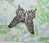 Large Brass Butterfly Fairy Stamping x 1 - 4755ALU.