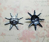 Brass Sunshine Stampings x 2 - 52309A.