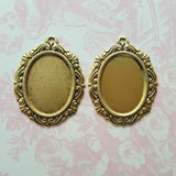 Brass 25mm x 18mm Settings x 2 - 5412S.