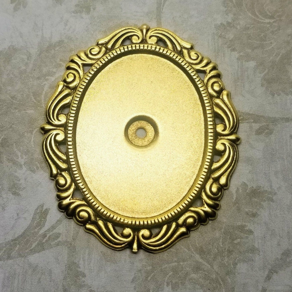 Brass 40mm x 30mm Setting No Ring x 1 - 5417S.