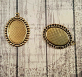 Brass 18mm x 13mm Settings x 2 - 5821S.