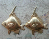Large Brass Fish Stampings - 5994RAT.