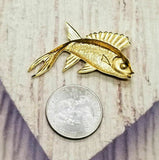 Large Brass Fish Stampings - 5995LRAT.