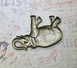 XLarge Brass Elephant Stamping x 1 - 6438SG.