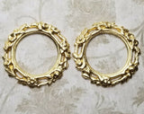Brass wreath Stampings x 2 - 6810CORAT.