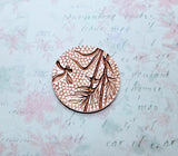 Large Brass Dragonfly Disc Stamping - 6986RAT.