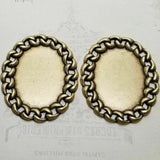 Large Brass Chain Link Finding x 2 - 77CIRAT.