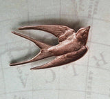 Brass Bird Stamping x 1 - 8491FF.