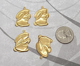 Brass Bunny Charms x 4 - 8790S.