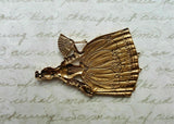 Large Brass Marie Antoinette Stamping x 1 - 9045SG.