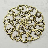 Large Brass Filigree x 1- 999FF.