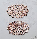 Shiny Rose Gold Victorian Filigree (2) - PRGRAT3038