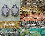 Brass Ornate Setting Stampings x 2 - 627RAT.