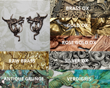 Brass Dragon Gargoyle Stampings x 2 - 8468FFA-8469FFA.