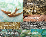 Large Brass Flying Bird Stamping x 1 - 4814S.