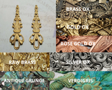 Brass Fancy Panache Stampings x 2 - 3426RAT.