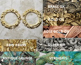 Brass wreath Stampings x 2 - 6810CORAT.