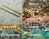 Large Brass Snake Findings x 2 - 3660S.