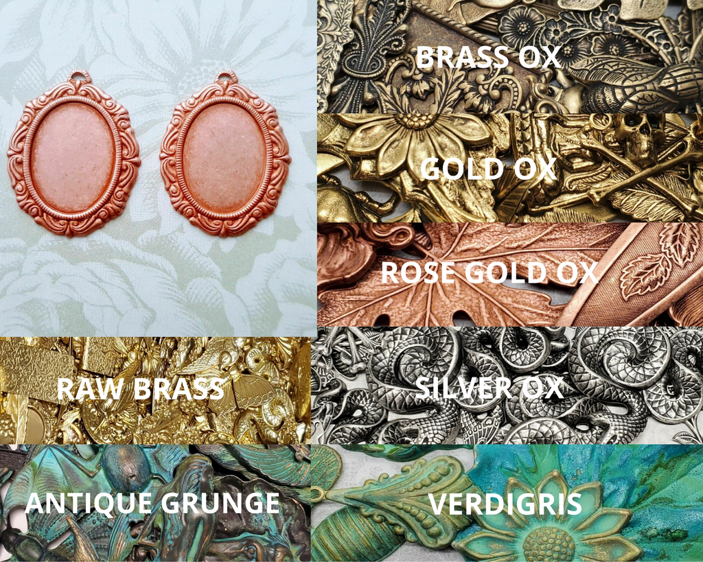 Brass 18mm x 13mm Settings x 2 - 5913S.