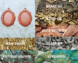 Brass 18mm x 13mm Settings x 2 - 5913S.