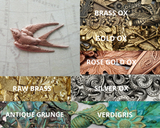 Brass Bird Stamping x 1 - 8491FF.
