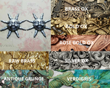 Brass Sunshine Stampings x 2 - 52309A.