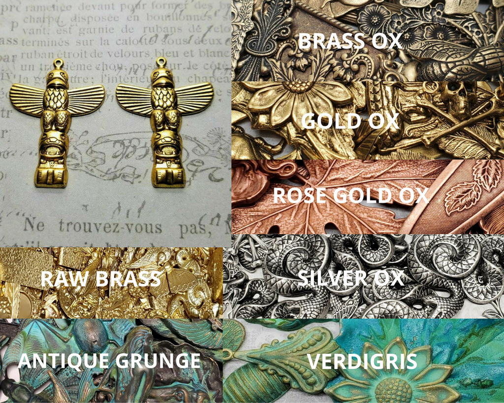 Brass Totem Pole Charms x 2- 8826S.