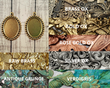 Brass 18mm x 13mm Settings x 2 - 5821S.