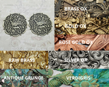 Brass Ornate Pheasant Bird Stampings x 2 - 4690RAT.